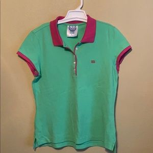 Ralph Lauren women’s Polo shirt green and pink